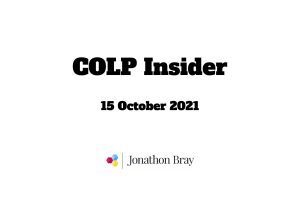 COLP Insider SRA compliance newsletter