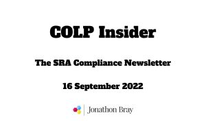SRA Compliance news COLP Insider