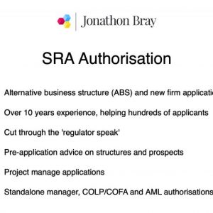 SRA authorisation ABS applications