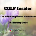 SRA compliance newsletter from Jonathon bray