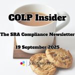 sra compliance news colp insider 19 september 2025